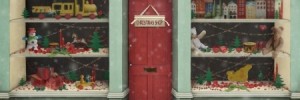 Holiday Store With Red Door